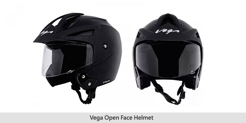 Vega open face helmet