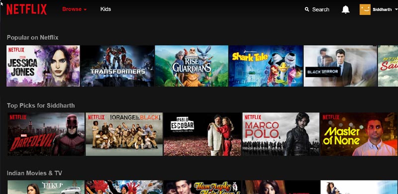 Netflix OTT Platform
