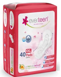 everteen XXL Sanitary Napkin Pads with Cottony-Soft Top Layer for Women
