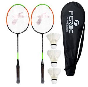 FEROC 2 Pieces Aluminium Badminton Racket