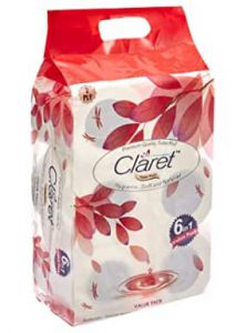 Claret Soft and Hygienic Toilet Paper