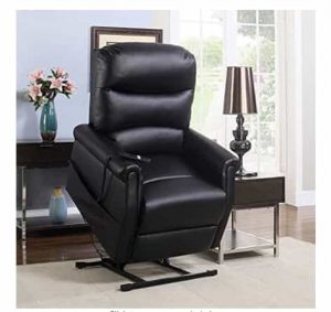KosmoCare Electric Plush Micro Leather Power Lift Recliner