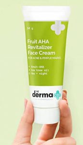 The Derma Co Fruit AHA Revitalizer Face Cream for Acne & Pimple Marks