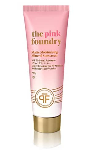 The Pink Foundry SPF 30 PA+++ Broad Spectrum Matte Sunscreen