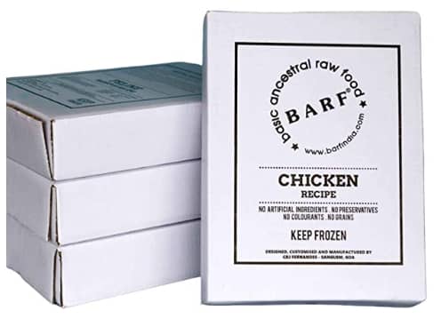 BARF Raw Dog Food Chicken Recipe