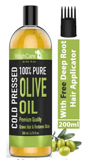 WISHCARE COLD PRESSED 100% PURE CASTOR AND OLIVE OIL