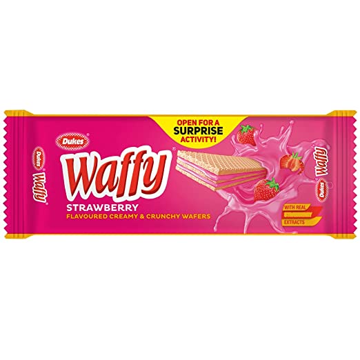 Dukes Waffy Biscuits Strawberry