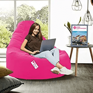 Casa Copenhagen D Collection Super Soft Leather Fabric Bean Bag