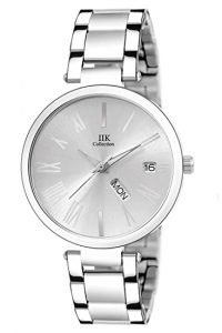 IIK Collection Elegant Round Dial Stainless Steel Watch