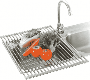 Seropy Roll Up Dish Drying Rack Over The Sink for Kitchen